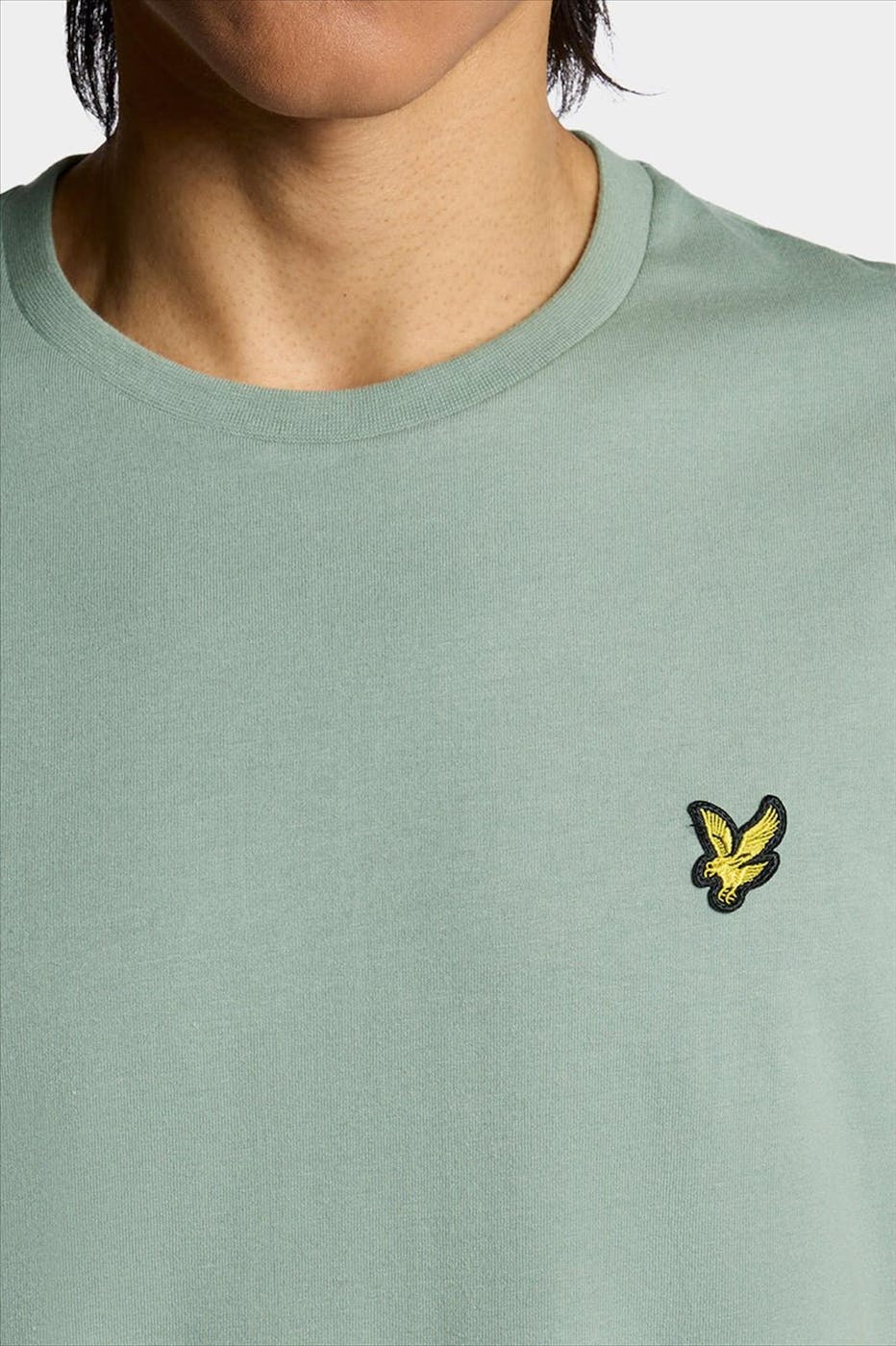 Lyle & Scott - Mintgroene Plain T-shirt
