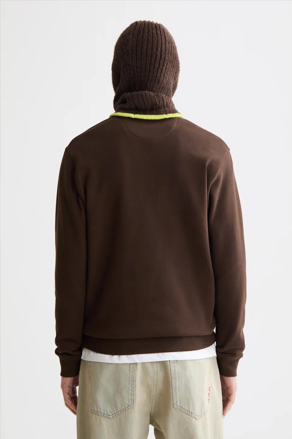 Scotch & Soda - Donkerbruine Regular Logo sweater