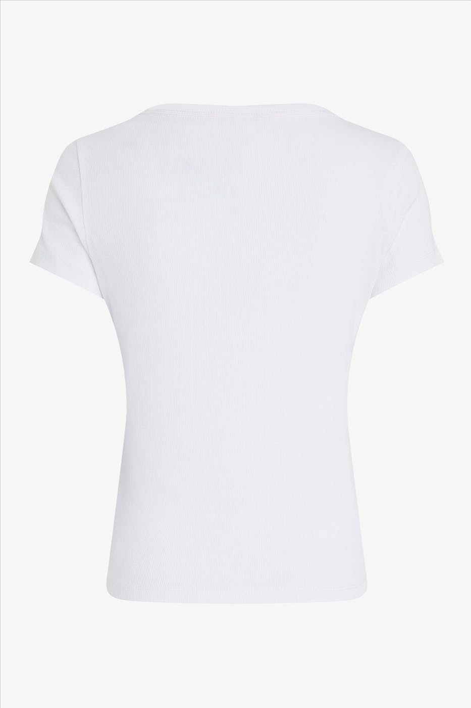 Tommy Jeans - Witte Essential Slim T-shirt
