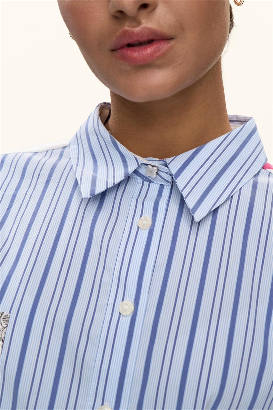 Nümph - Blauwe Jaden Print blouse