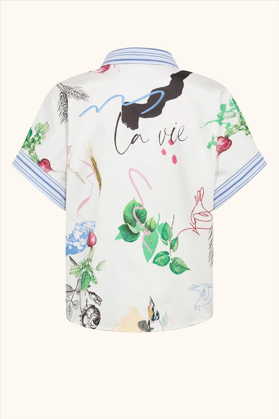 Nümph - Blauwe Jaden Print blouse