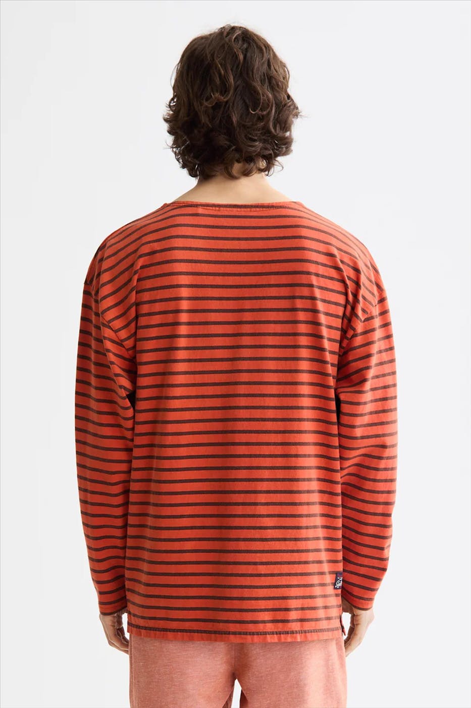 Scotch & Soda - Donkeroranje Breton longsleeve