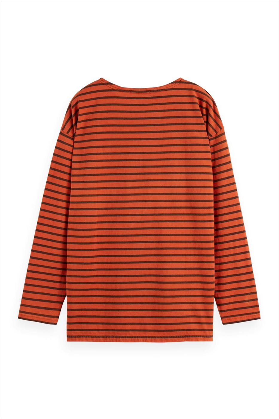 Scotch & Soda - Donkeroranje Breton longsleeve