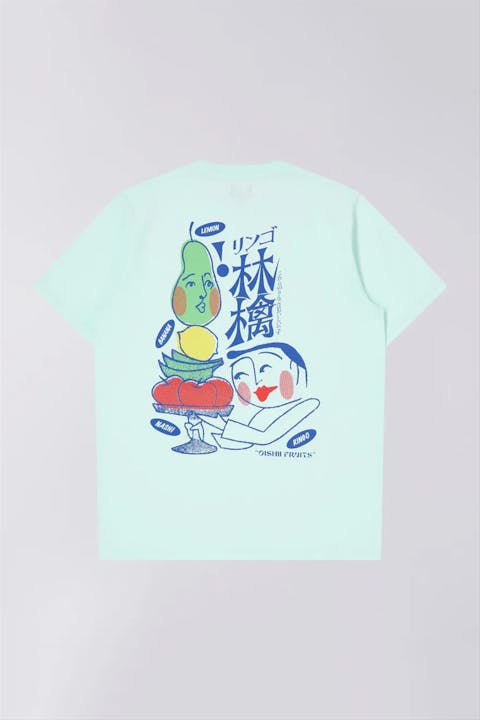 Edwin - Mintgroene Ringo Oishii T-shirt