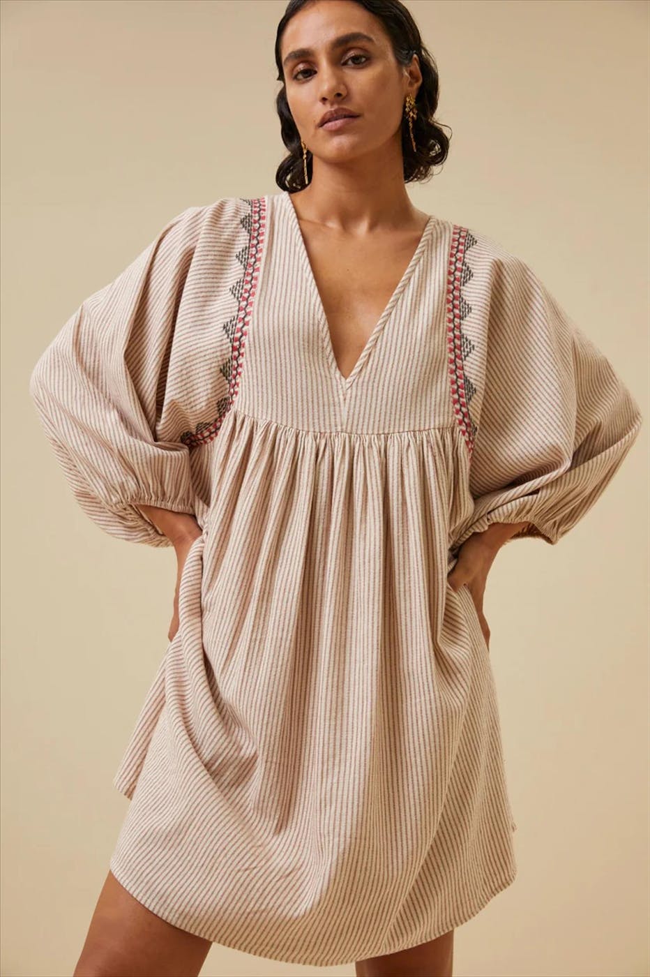 BY BAR - Beige Philou Handloom kleed