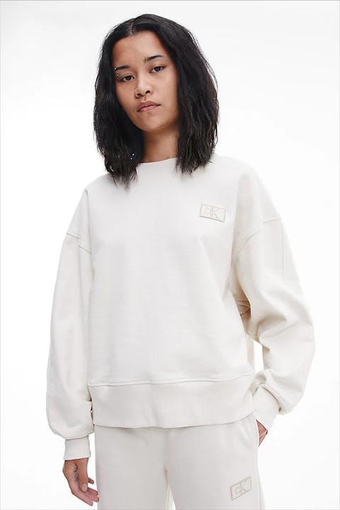 Calvin Klein Jeans - Ecru Logo badge sweater