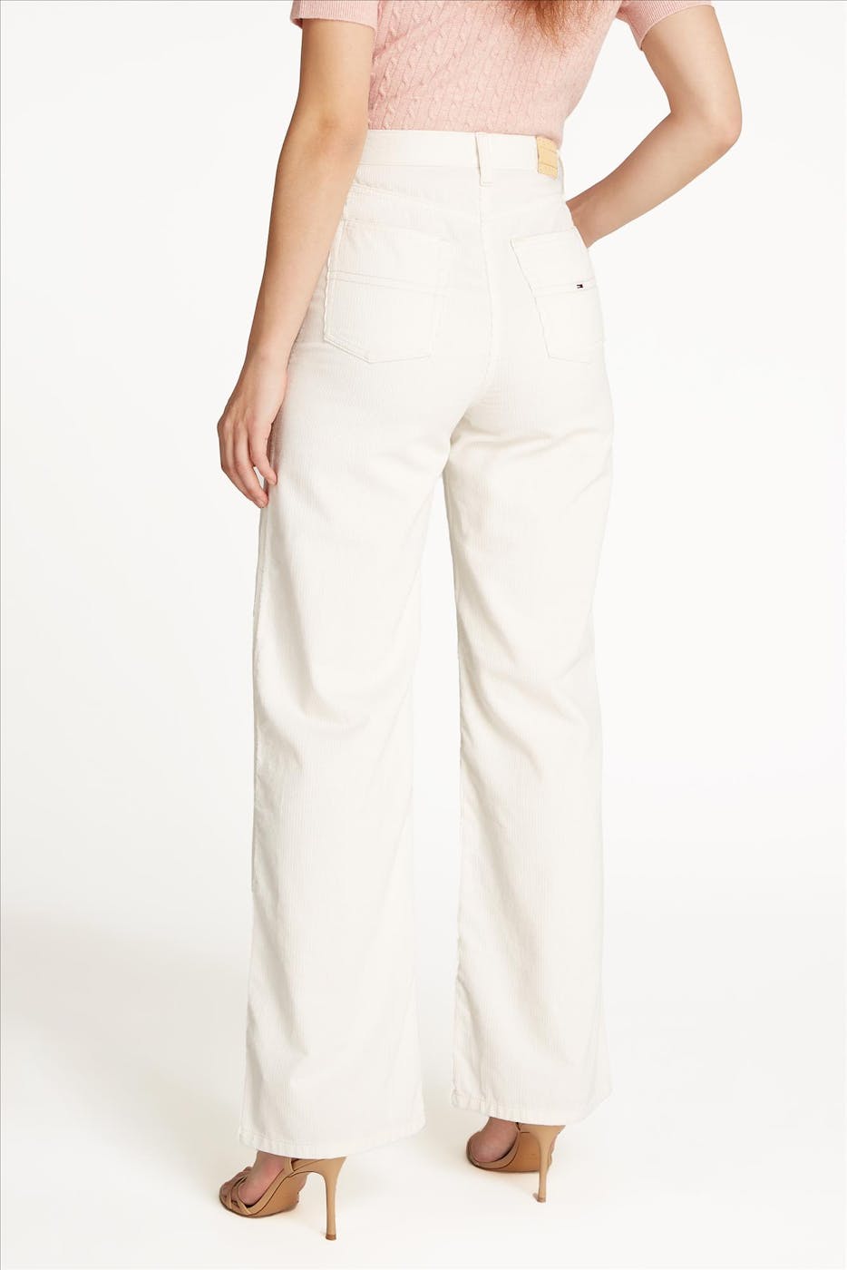 Tommy Jeans - Ecru Claire High Wide broek