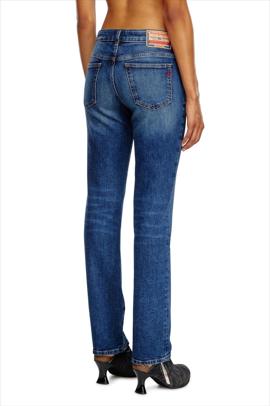 Diesel - Donkerblauwe 1989 D-Mine Straight jeans