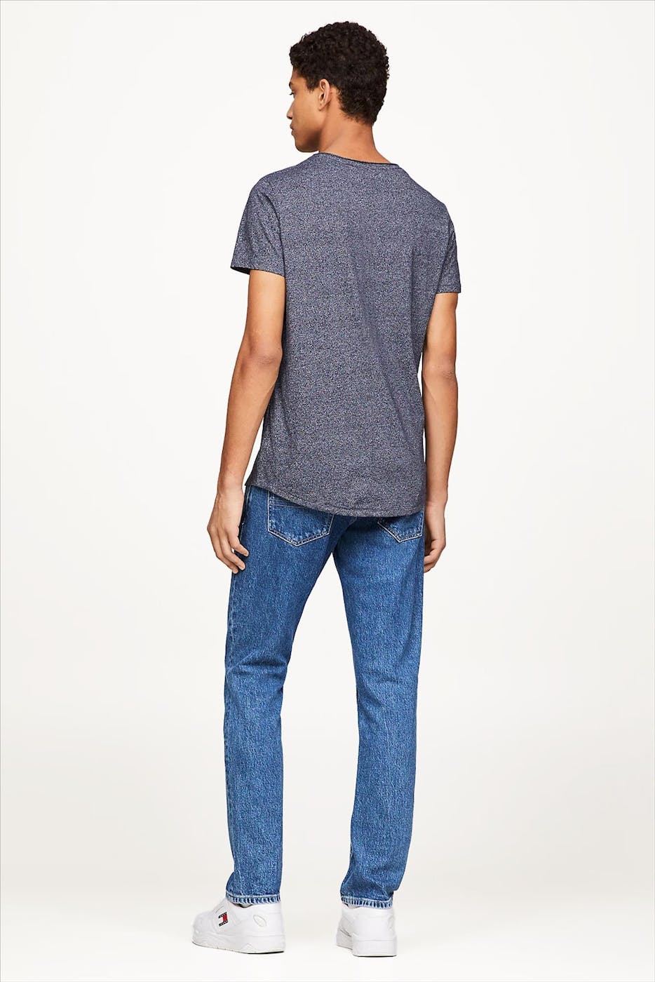 Tommy Jeans - Donkerblauwe Jaspe T-shirt