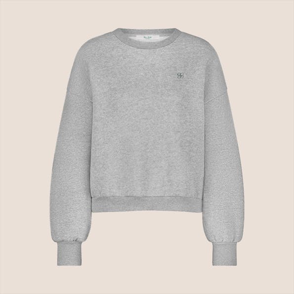 BY BAR - Grijze Bibi Lucky Gloss sweater