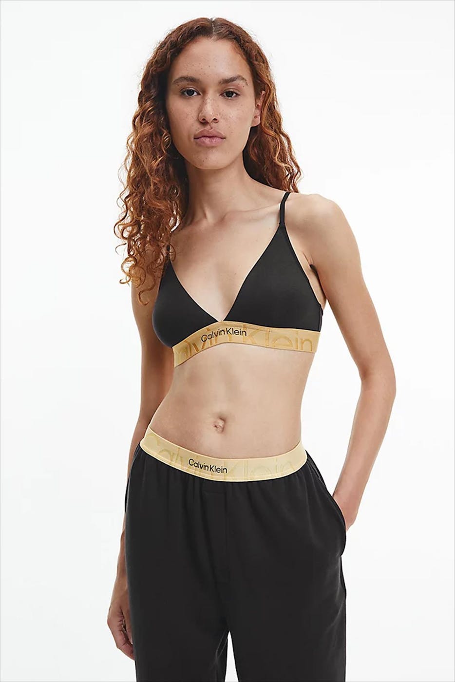 Calvin Klein Underwear - Zwarte Lined Triangle bralette