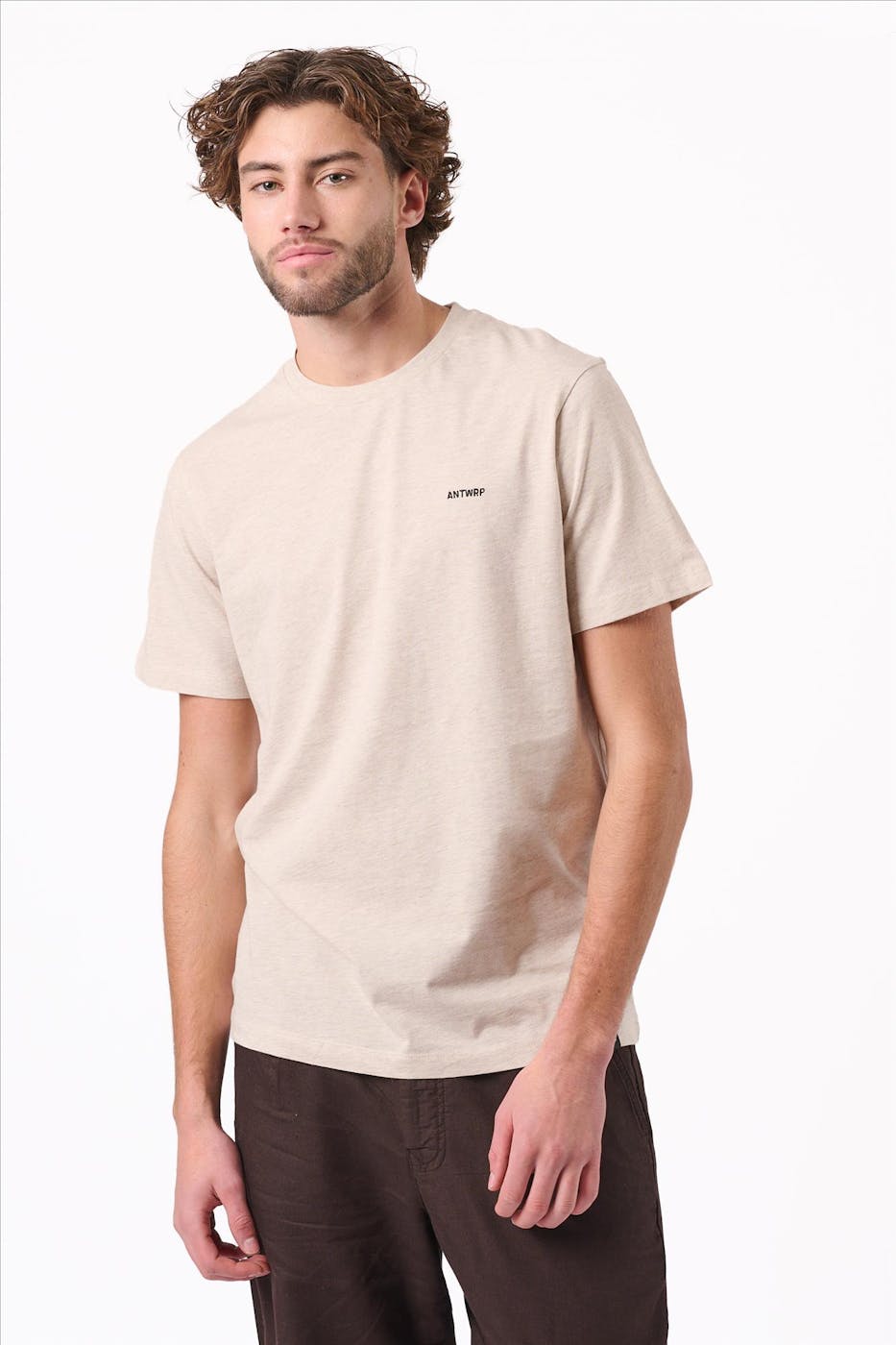 Antwrp - Grijsbeige Regular T-shirt