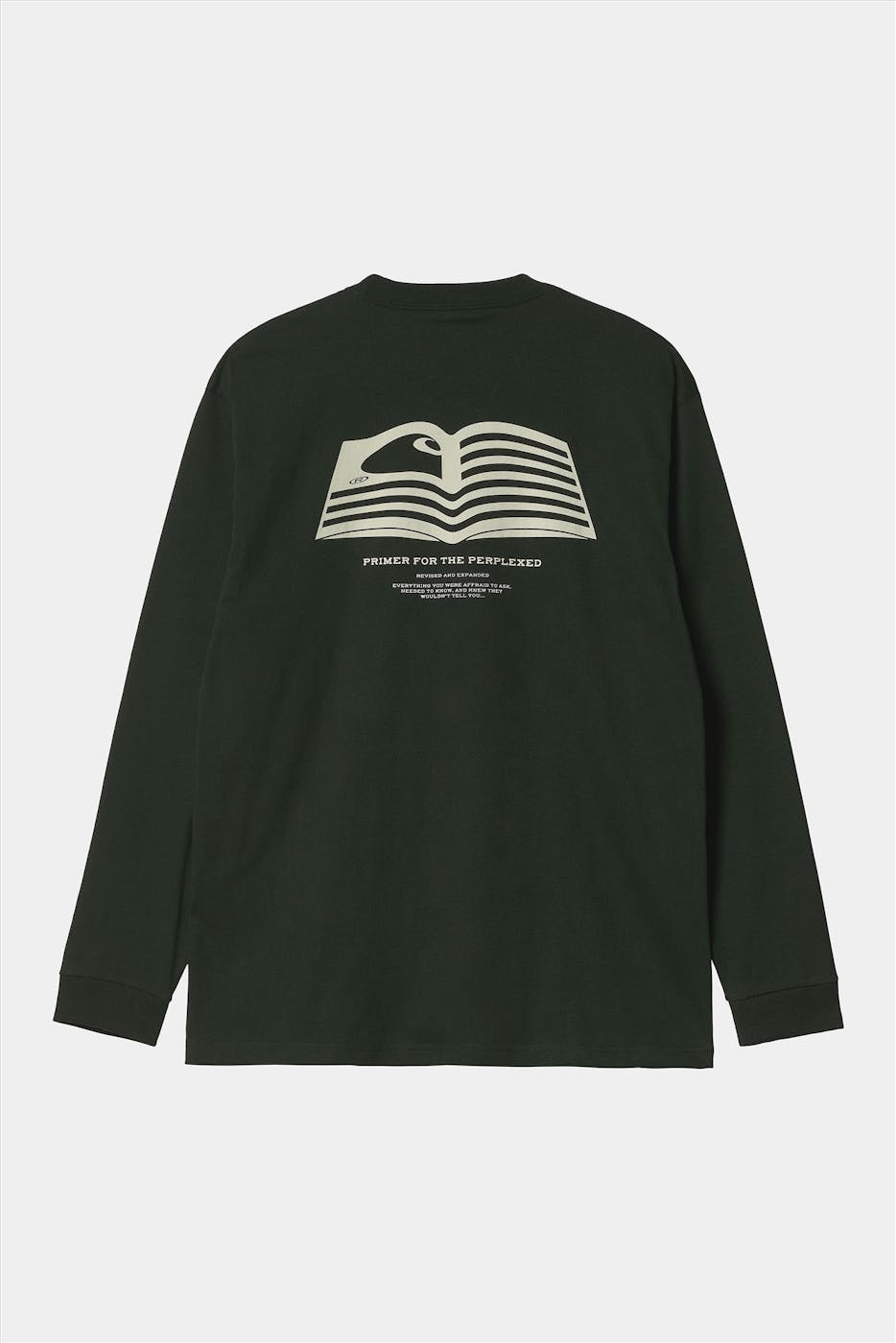 Carhartt WIP - Donkergroene Book State T-shirt
