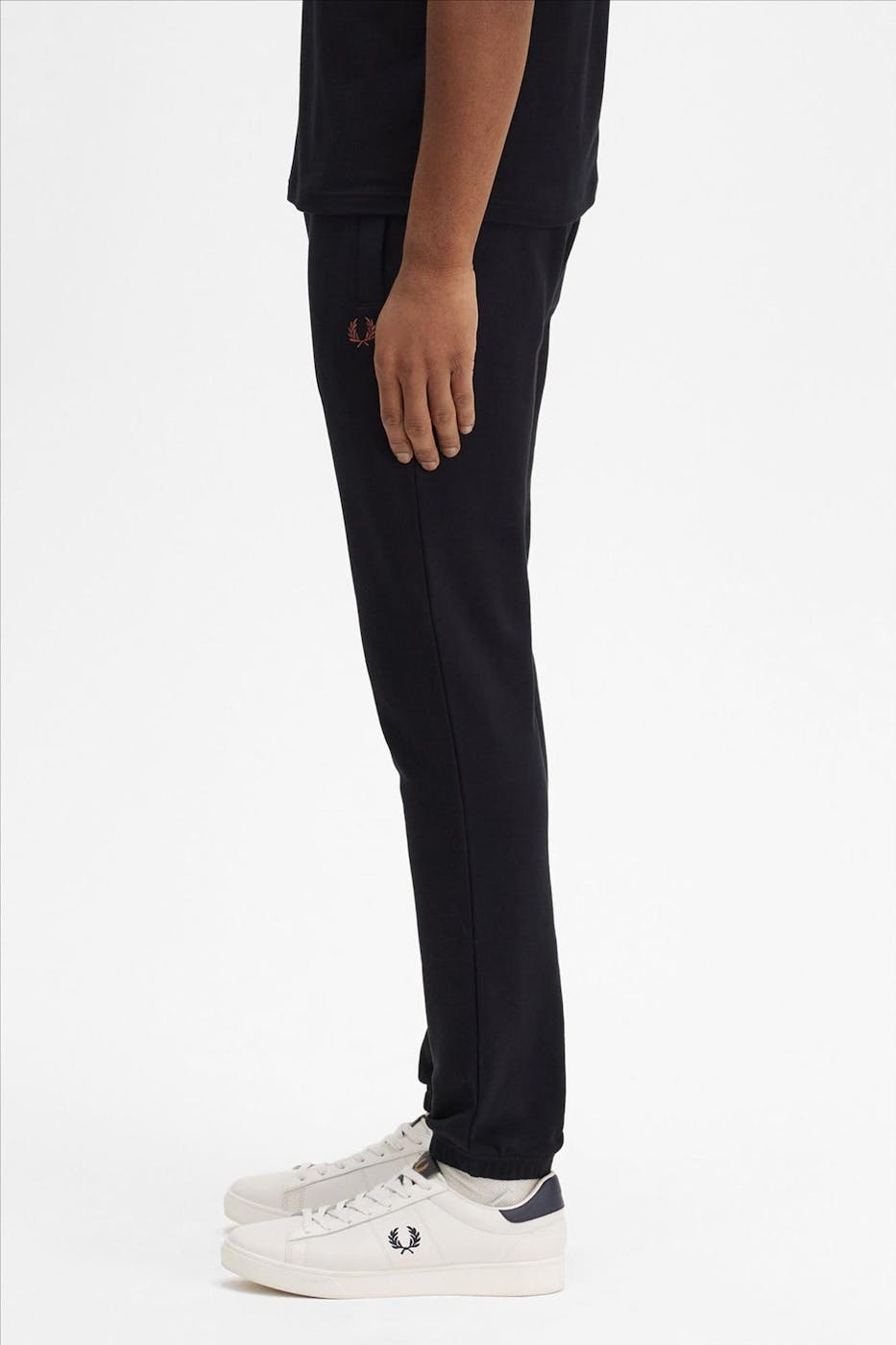 Fred Perry - Zwarte Loopback sweatpants