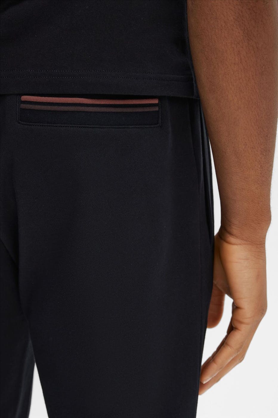 Fred Perry - Zwarte Loopback sweatpants