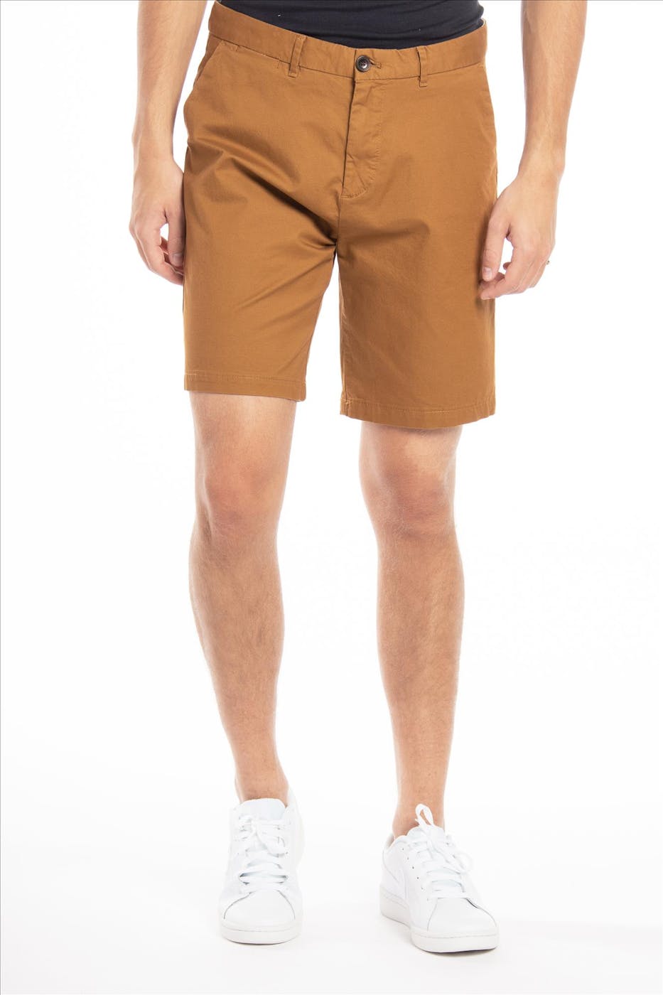 Scotch & Soda - Cognac Stuart Regular Slim Fit chino short