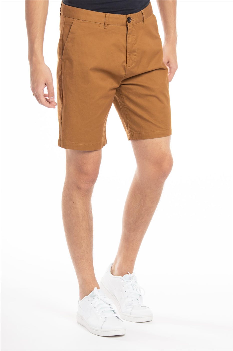 Scotch & Soda - Cognac Stuart Regular Slim Fit chino short