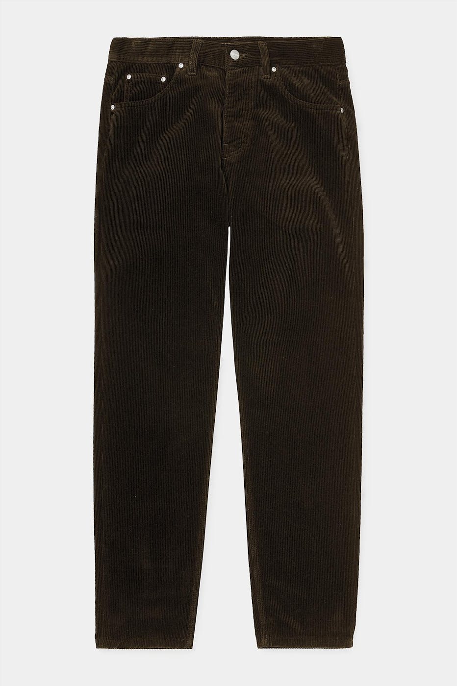 Carhartt WIP - Donkerbruine Newel Corduroy broek