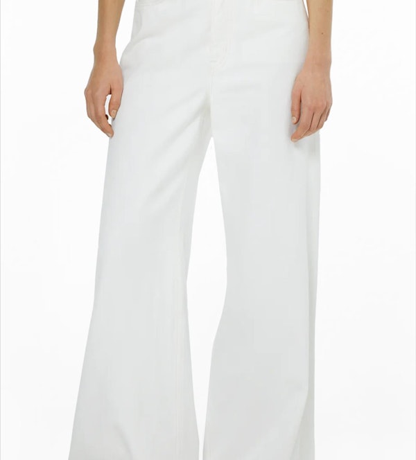 Scotch & Soda - Ecru The Wave wide jeans