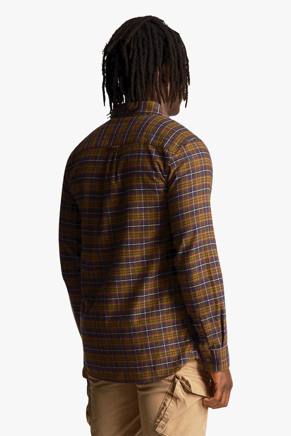 Lyle & Scott - Groen-Donkerblauw Check Flanel hemd