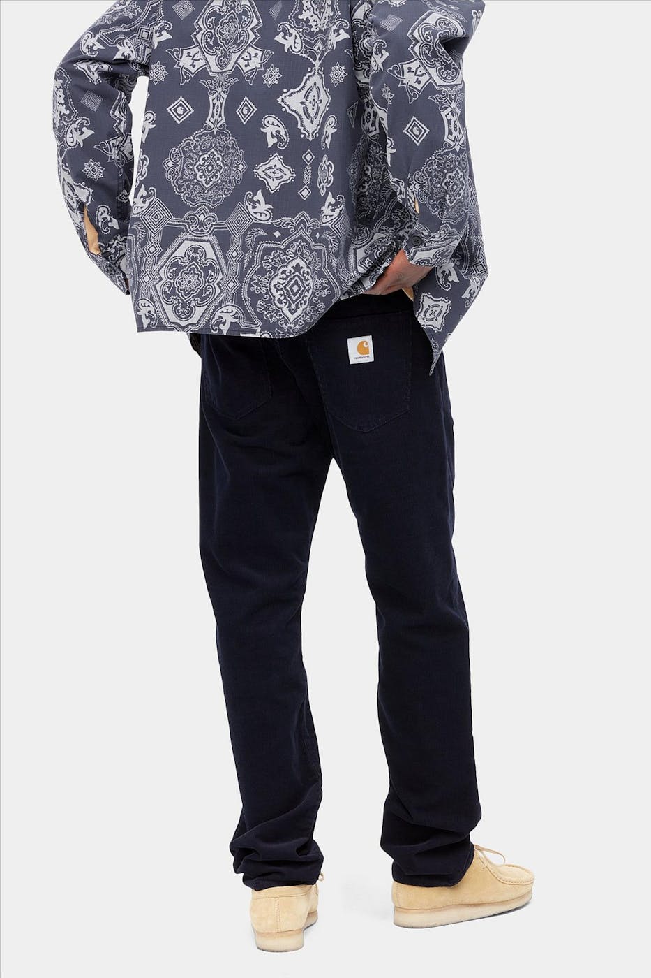 Carhartt WIP - Donkerblauwe Pontiac broek