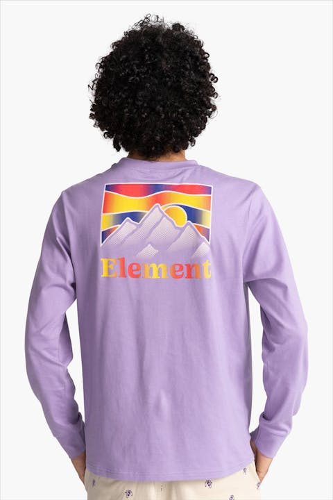 Element - Paarse Kass T-shirt met lange mouw