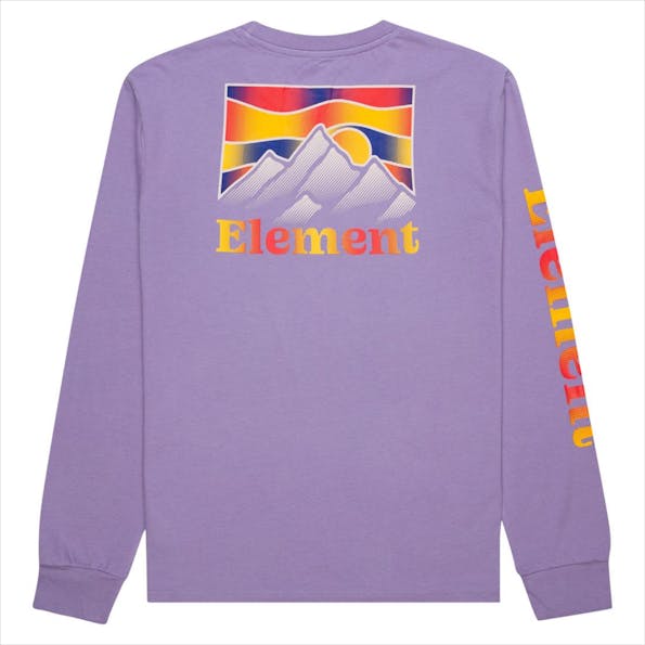 Element - Paarse Kass T-shirt met lange mouw