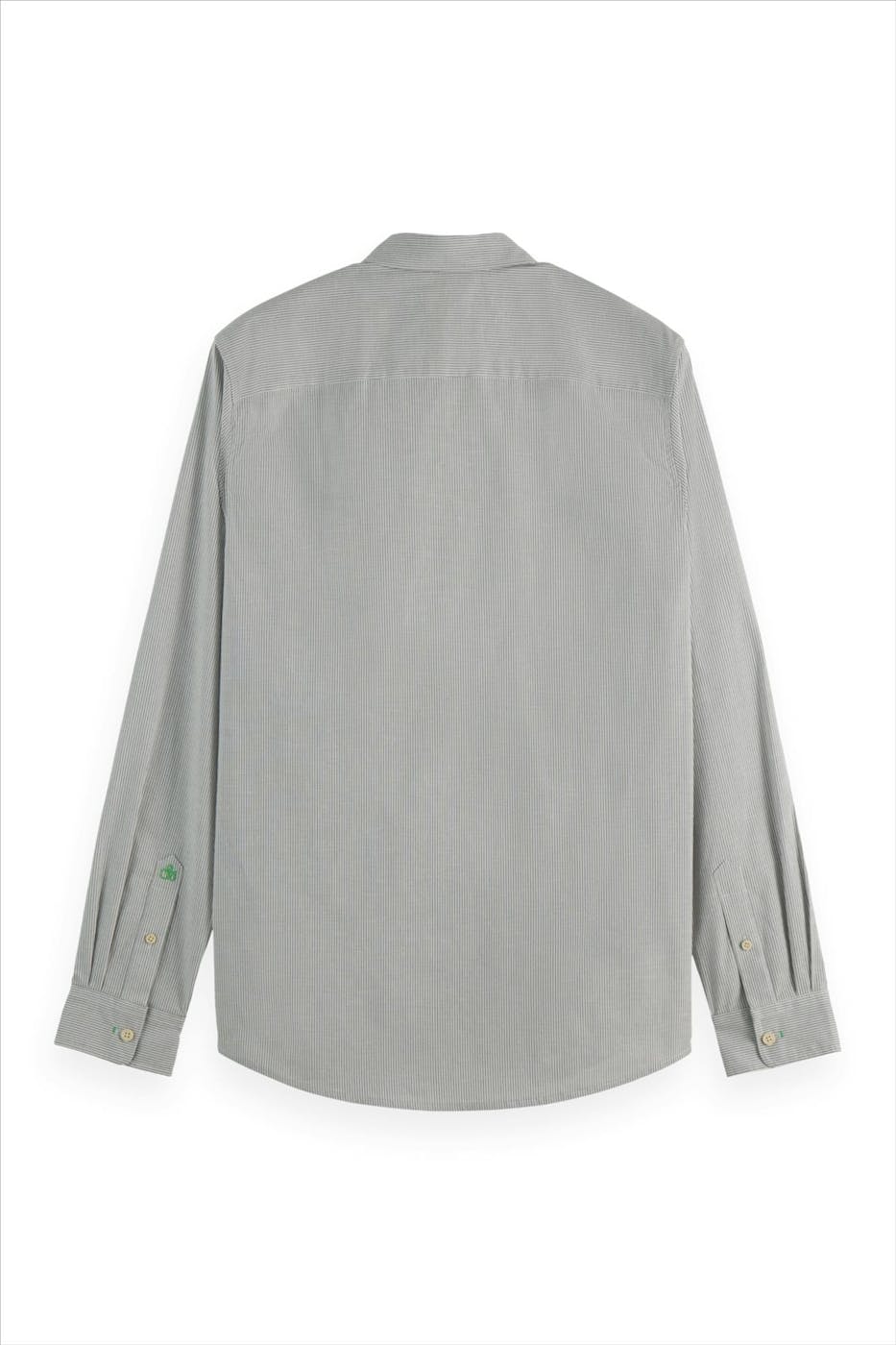 Scotch & Soda - Grijs-Wit Striped slim hemd