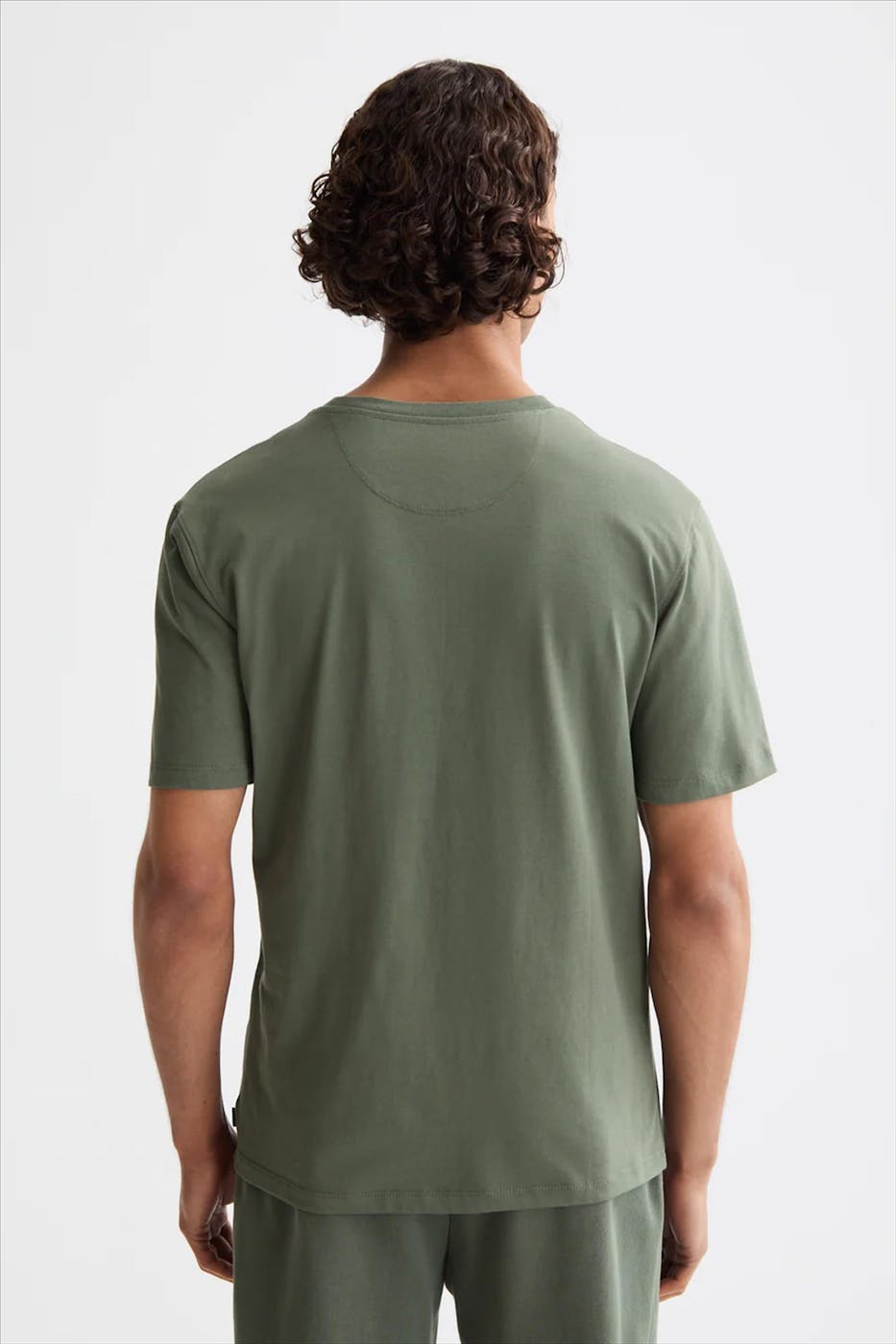 Scotch & Soda - Olijfgroene t-shirt