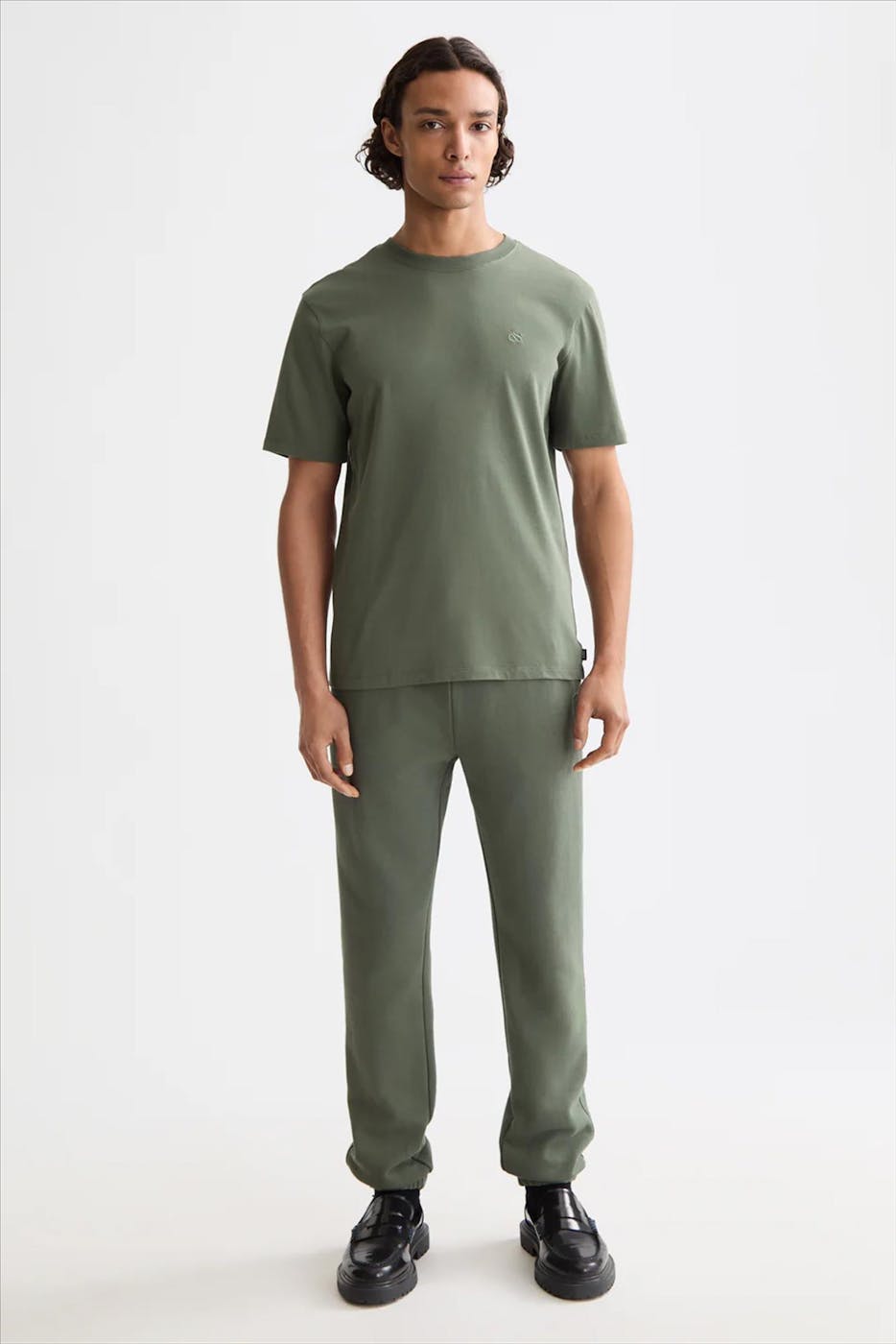 Scotch & Soda - Olijfgroene t-shirt