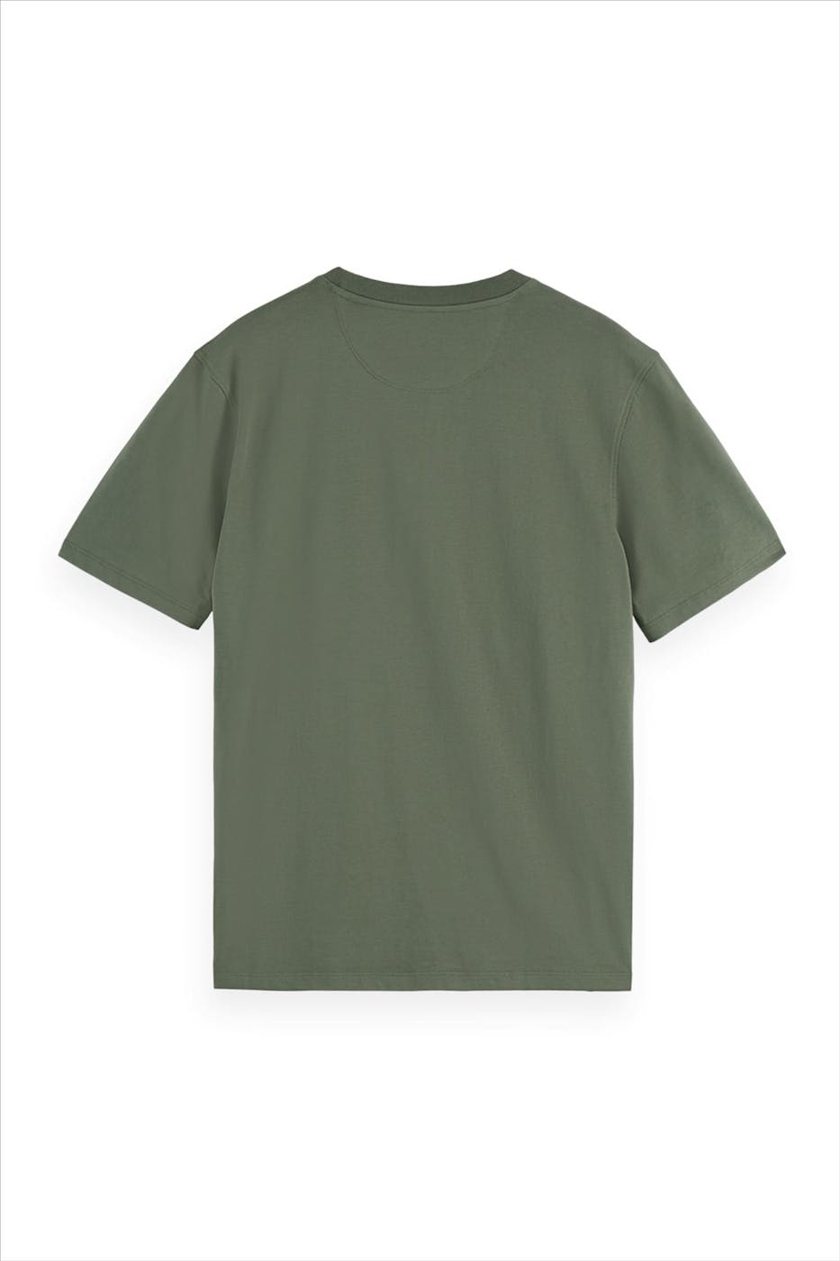 Scotch & Soda - Olijfgroene t-shirt