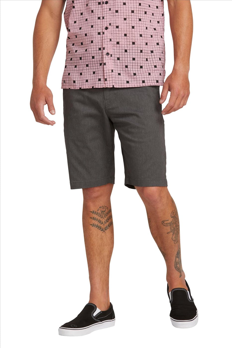 Volcom - Donkergrijze Frickin Modern chino short