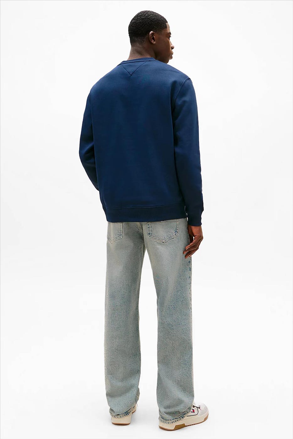 Tommy Jeans - Donkerblauwe Regular Flag sweater