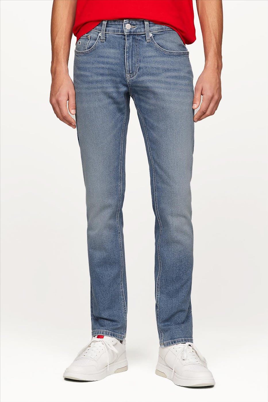 Tommy Jeans - Medium Blauwe Scanton Slim jeans