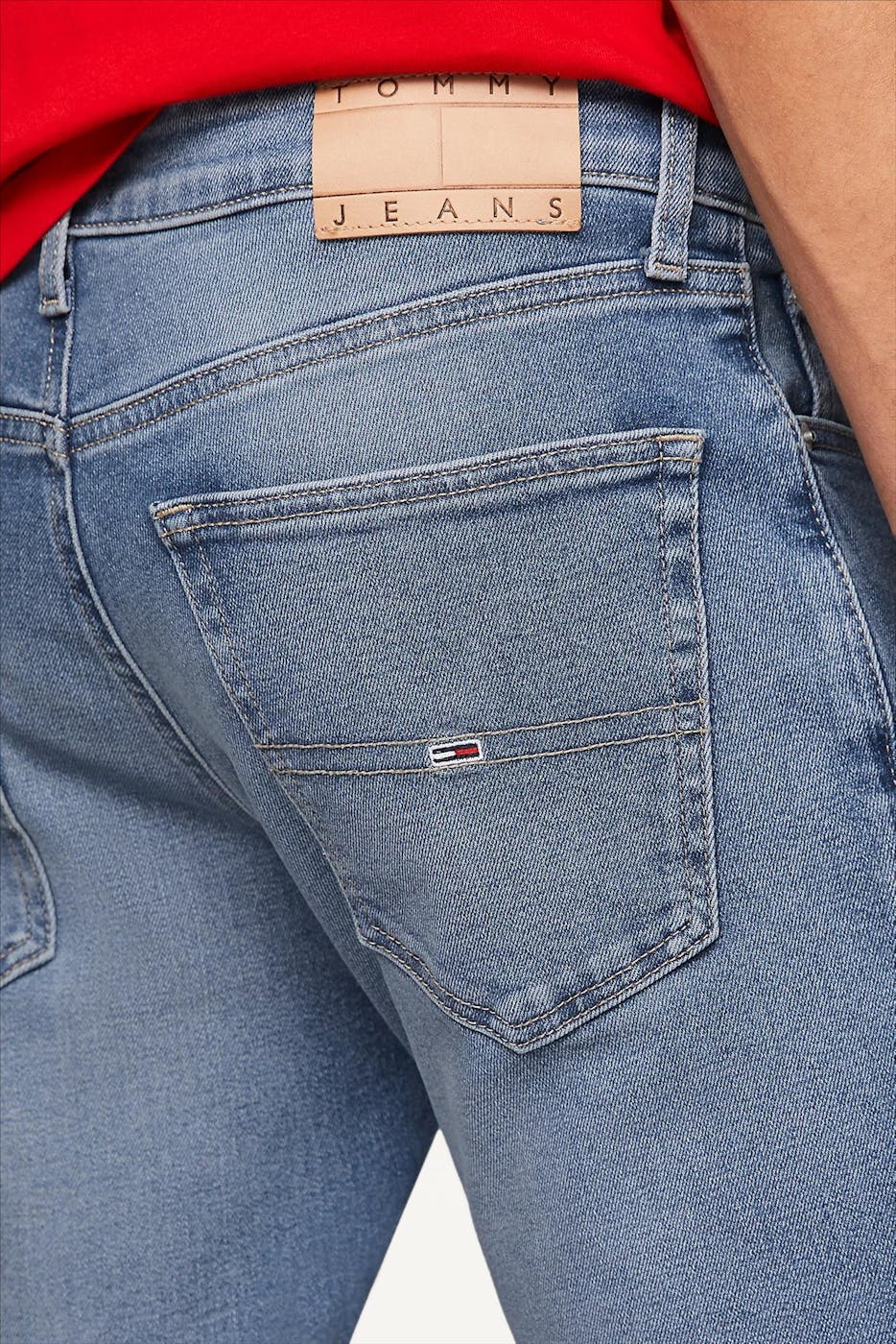 Tommy Jeans - Medium Blauwe Scanton Slim jeans