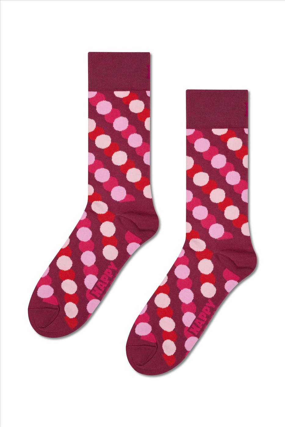 Happy Socks - Roze Big Dot Shade sokken, maat: 41-46