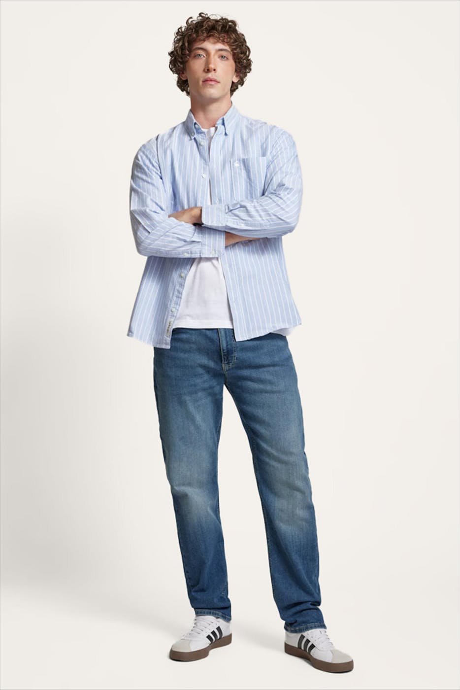 Tommy Jeans - Blauwe Ryan Slim Straight jeans