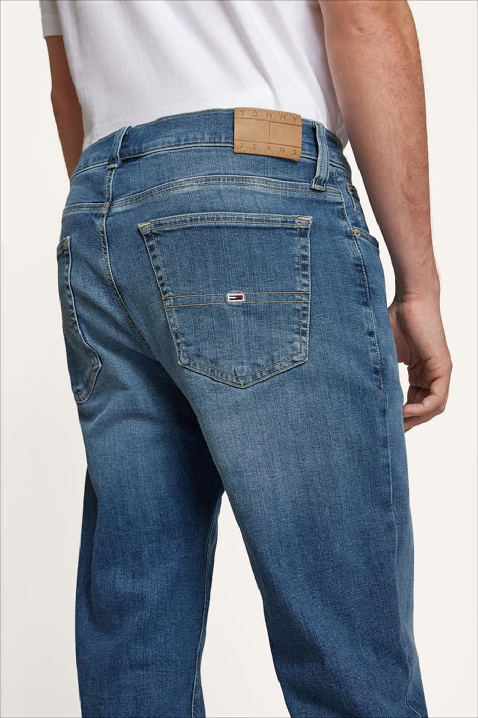 Tommy Jeans - Blauwe Ryan Slim Straight jeans