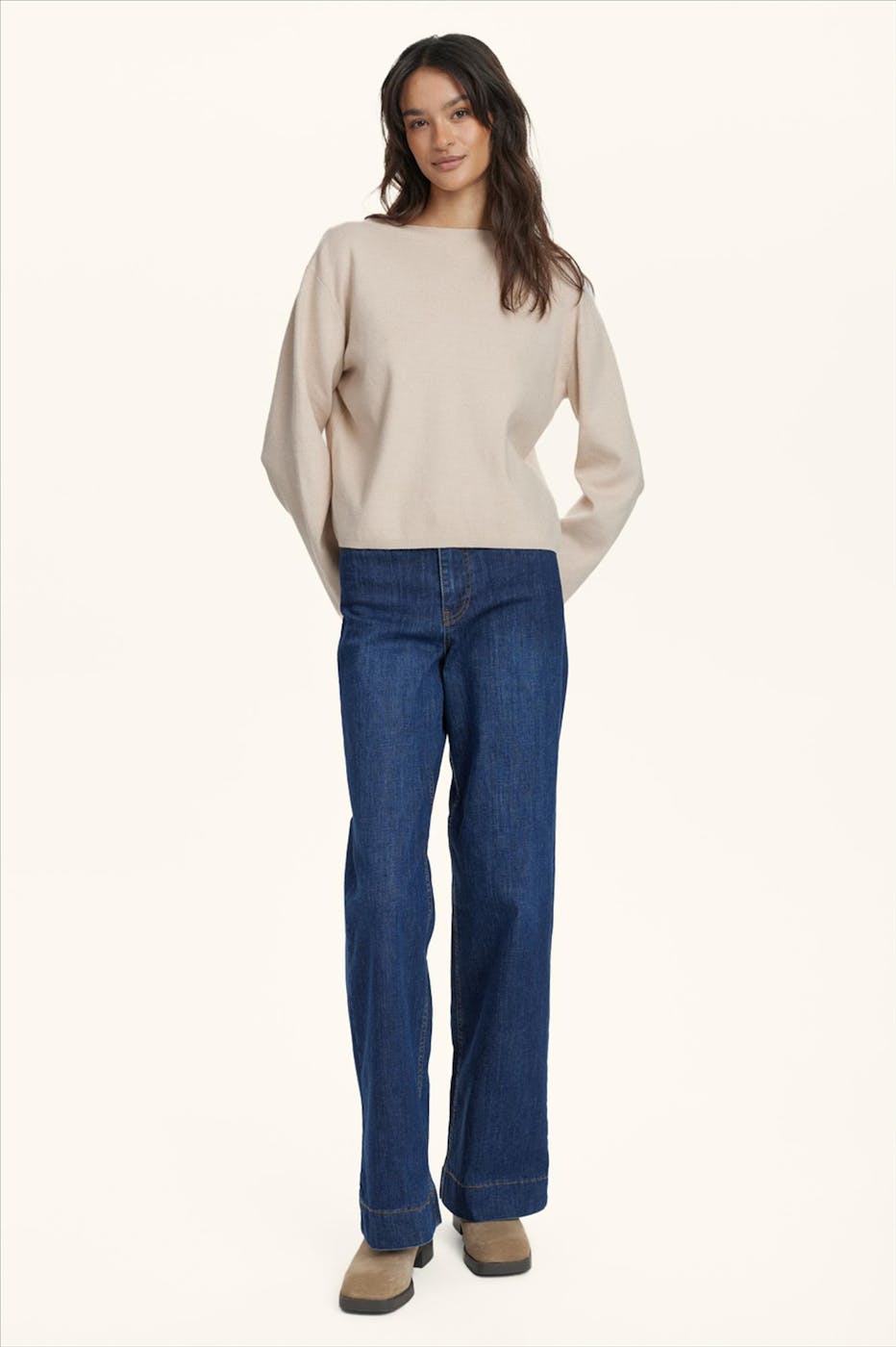 Nümph - Beige Carma Crop trui