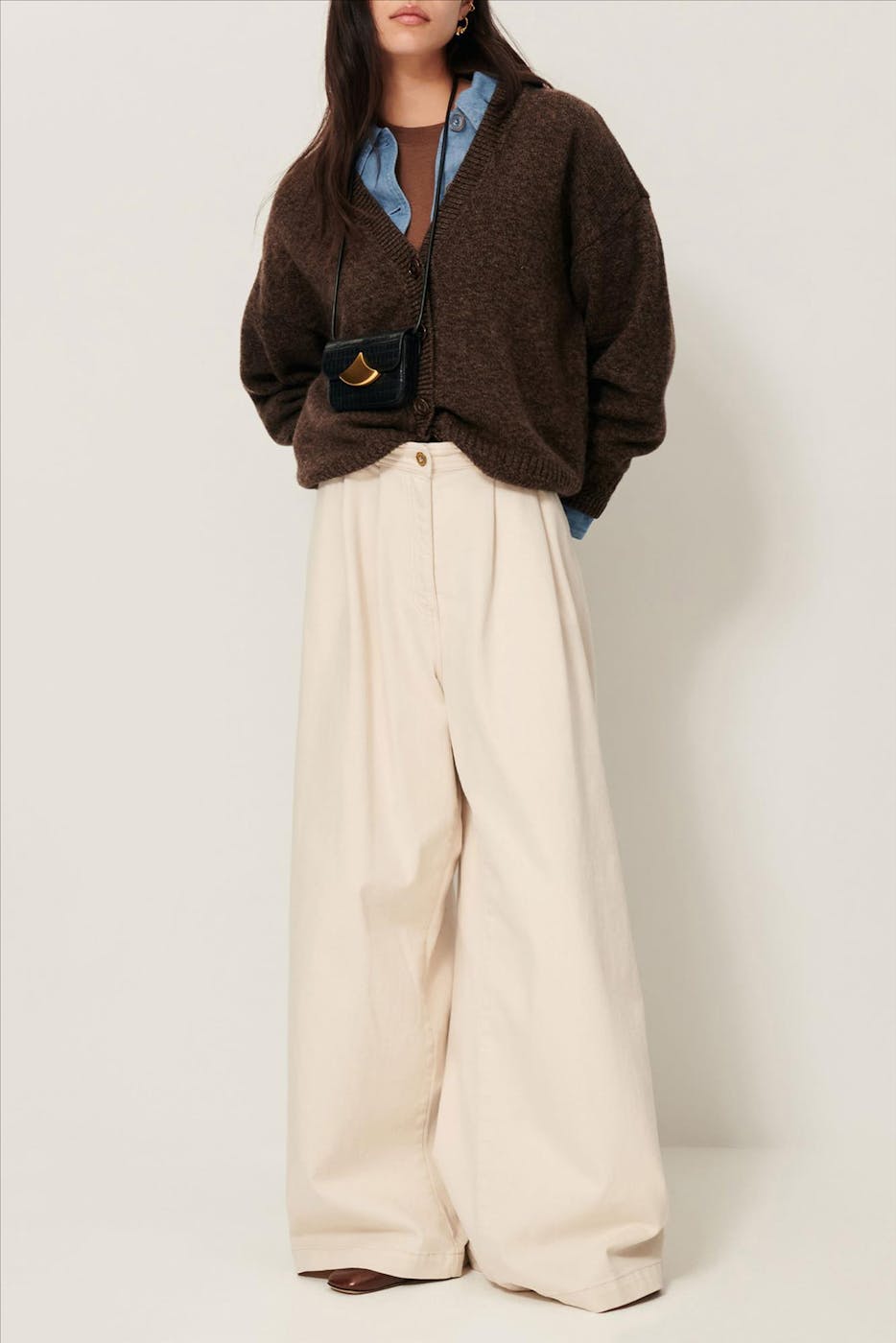 Sessùn - Donkerbruine Sweet Monroe cardigan