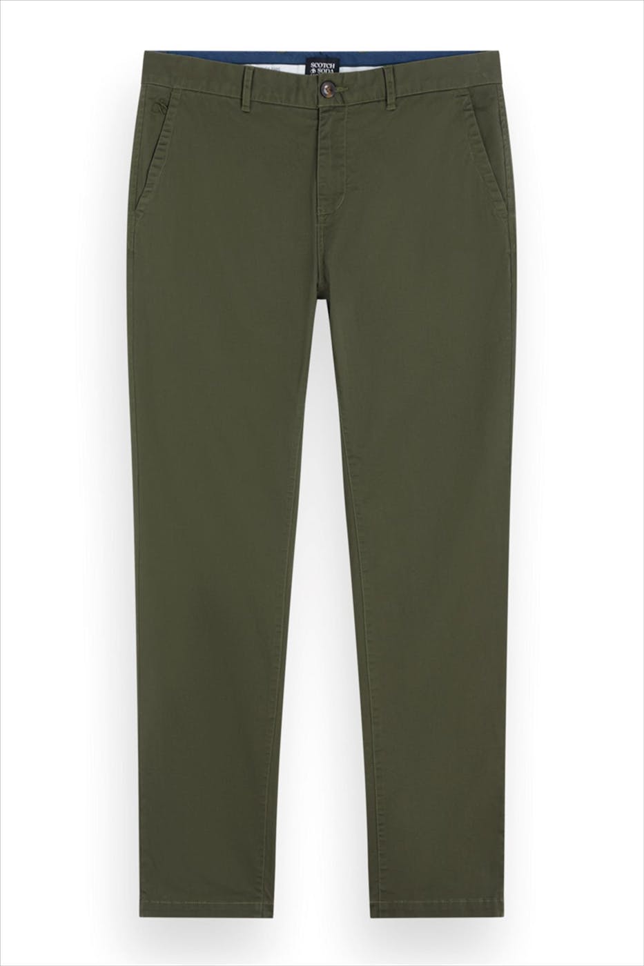 Scotch & Soda - Olijfgroene Stuart Slim chino