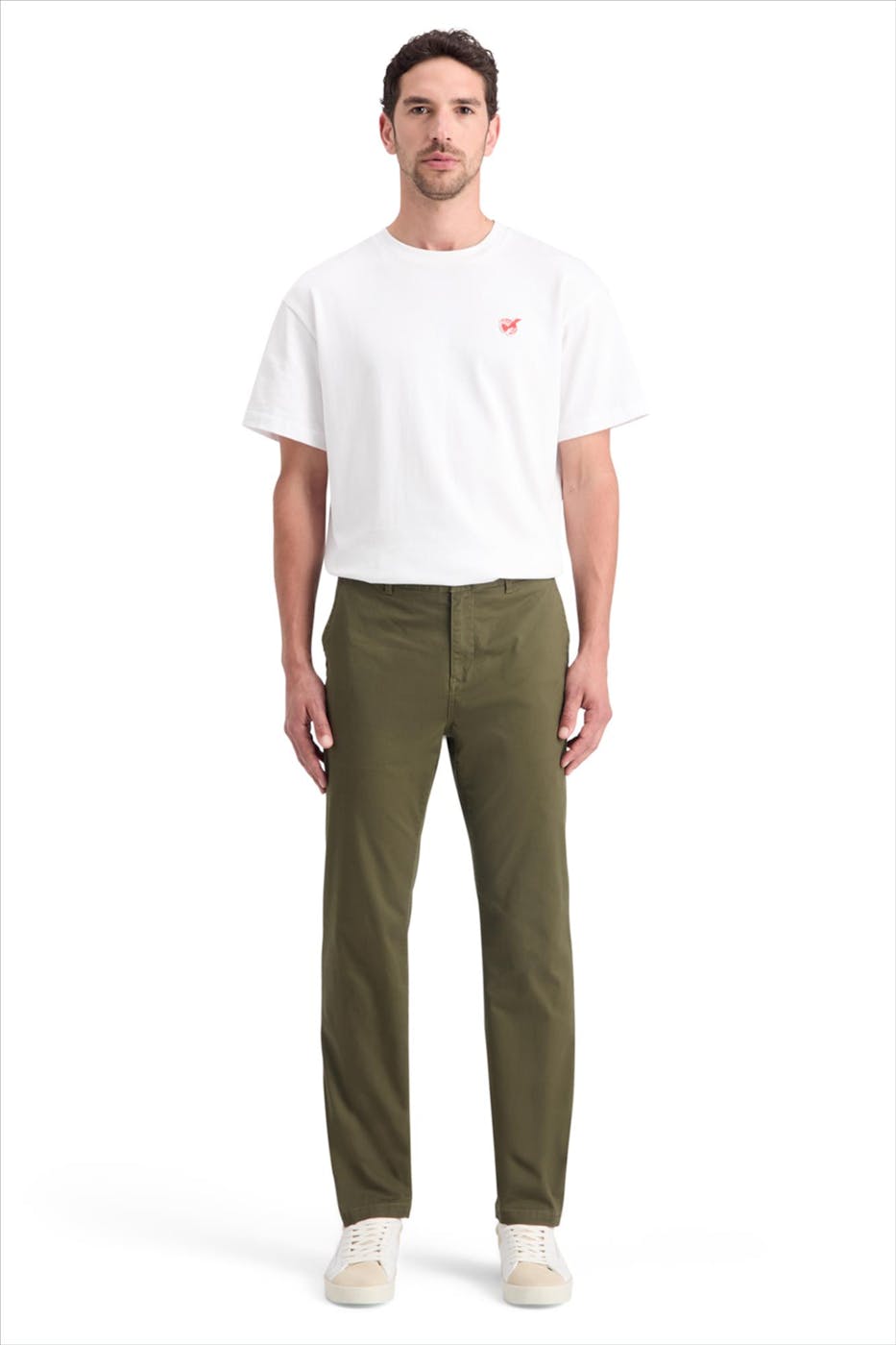 Scotch & Soda - Olijfgroene Stuart Slim chino