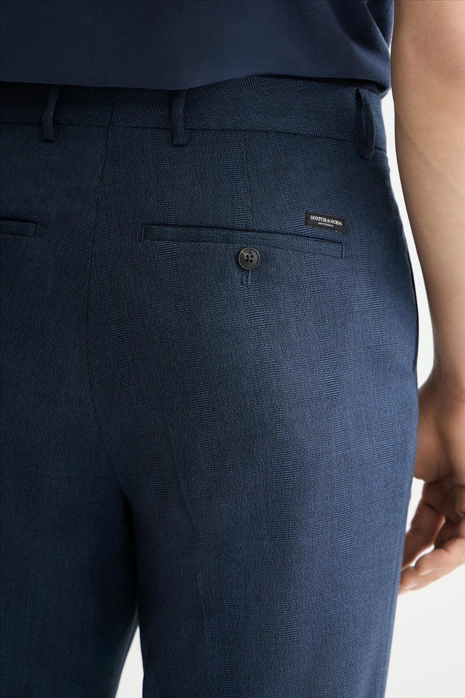 Scotch & Soda - Blauwe Irving slim tapered chino