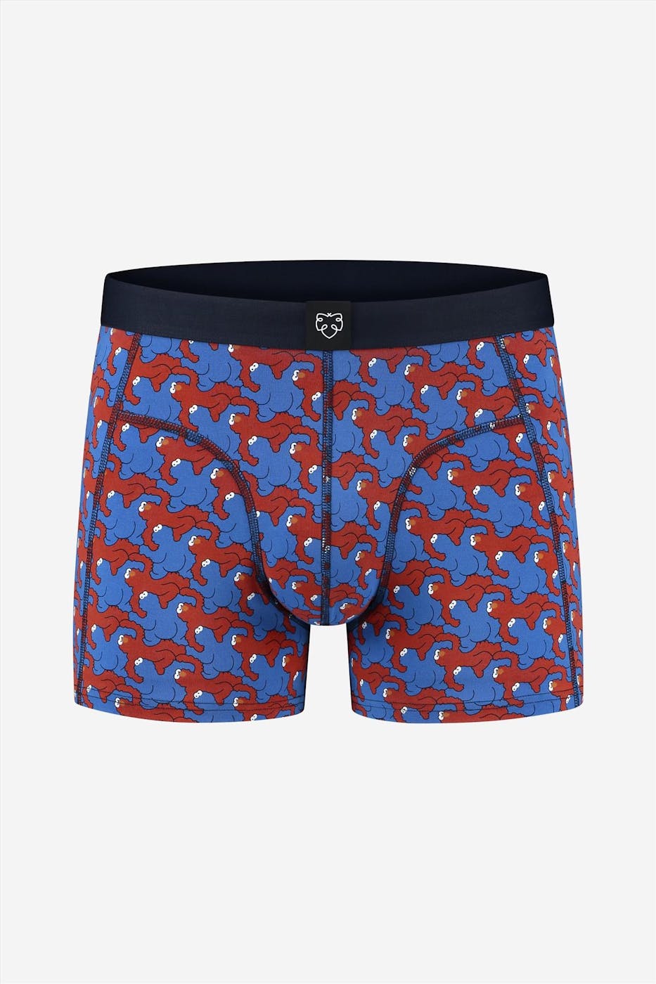 A'dam - Donkerblauwe Elmo & Cookie Monster boxershort