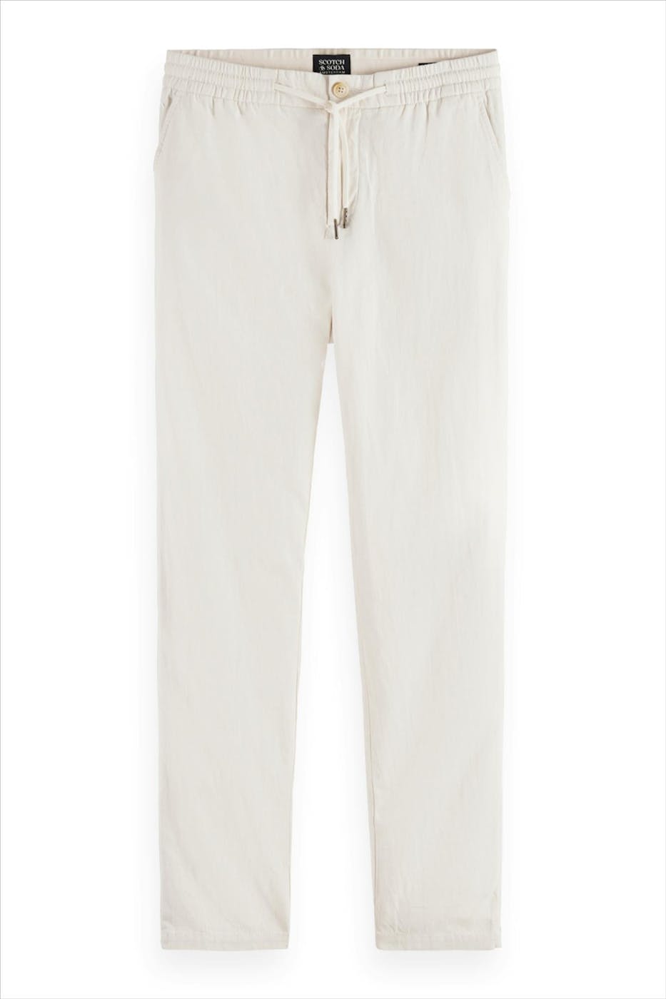 Scotch & Soda - Ecru Warren regular straight broek