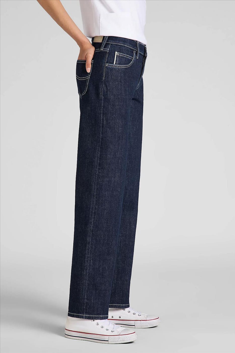 Lee - Donkerblauwe Jane Cuffed jeans