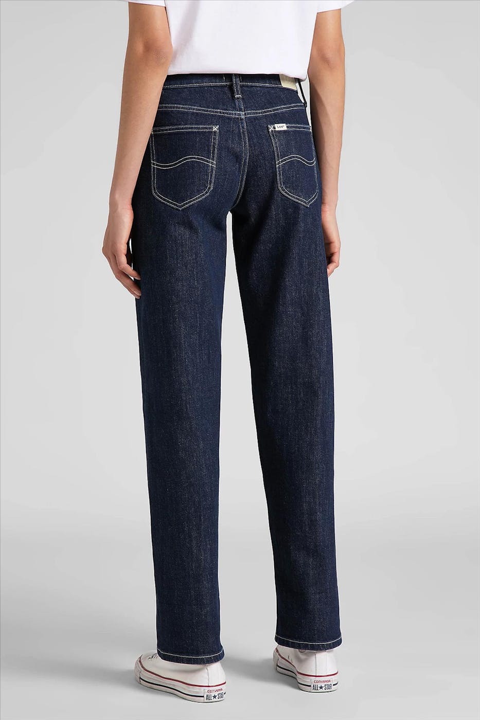 Lee - Donkerblauwe Jane Cuffed jeans