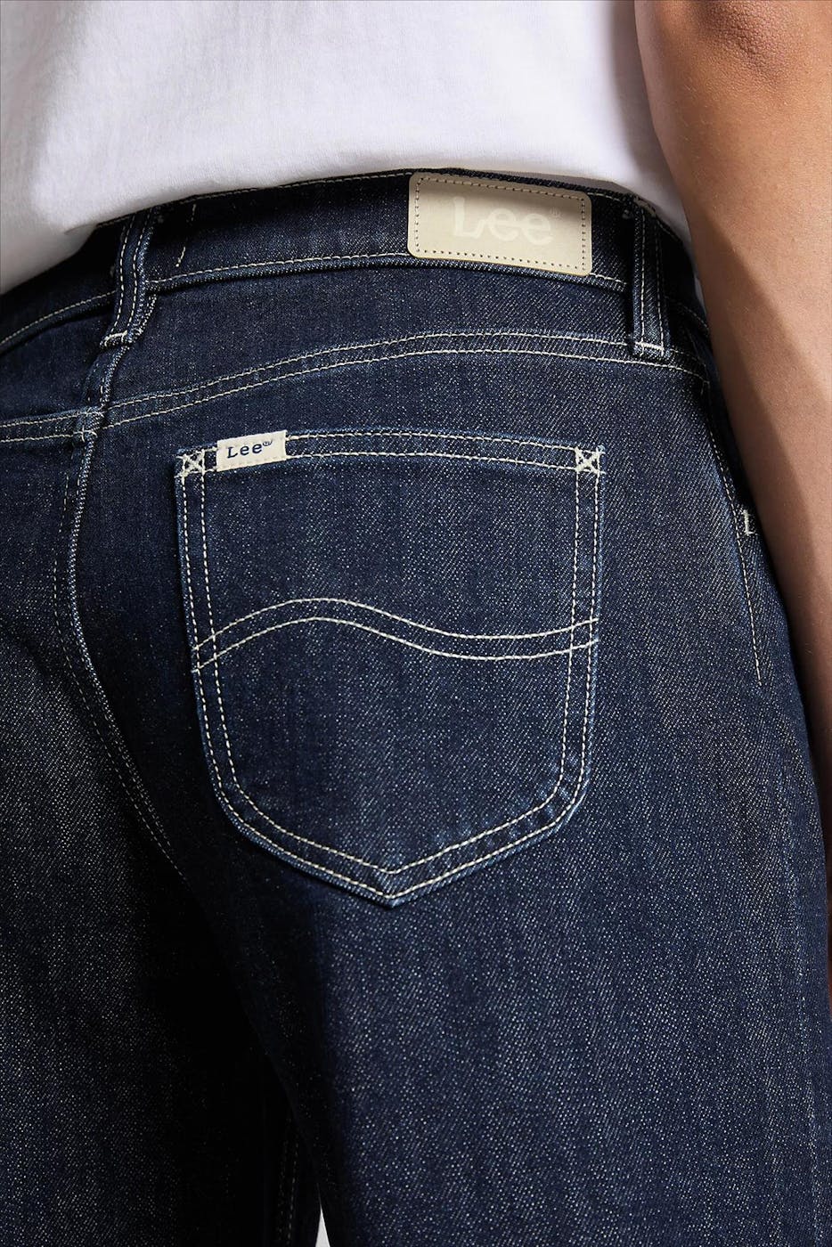 Lee - Donkerblauwe Jane Cuffed jeans