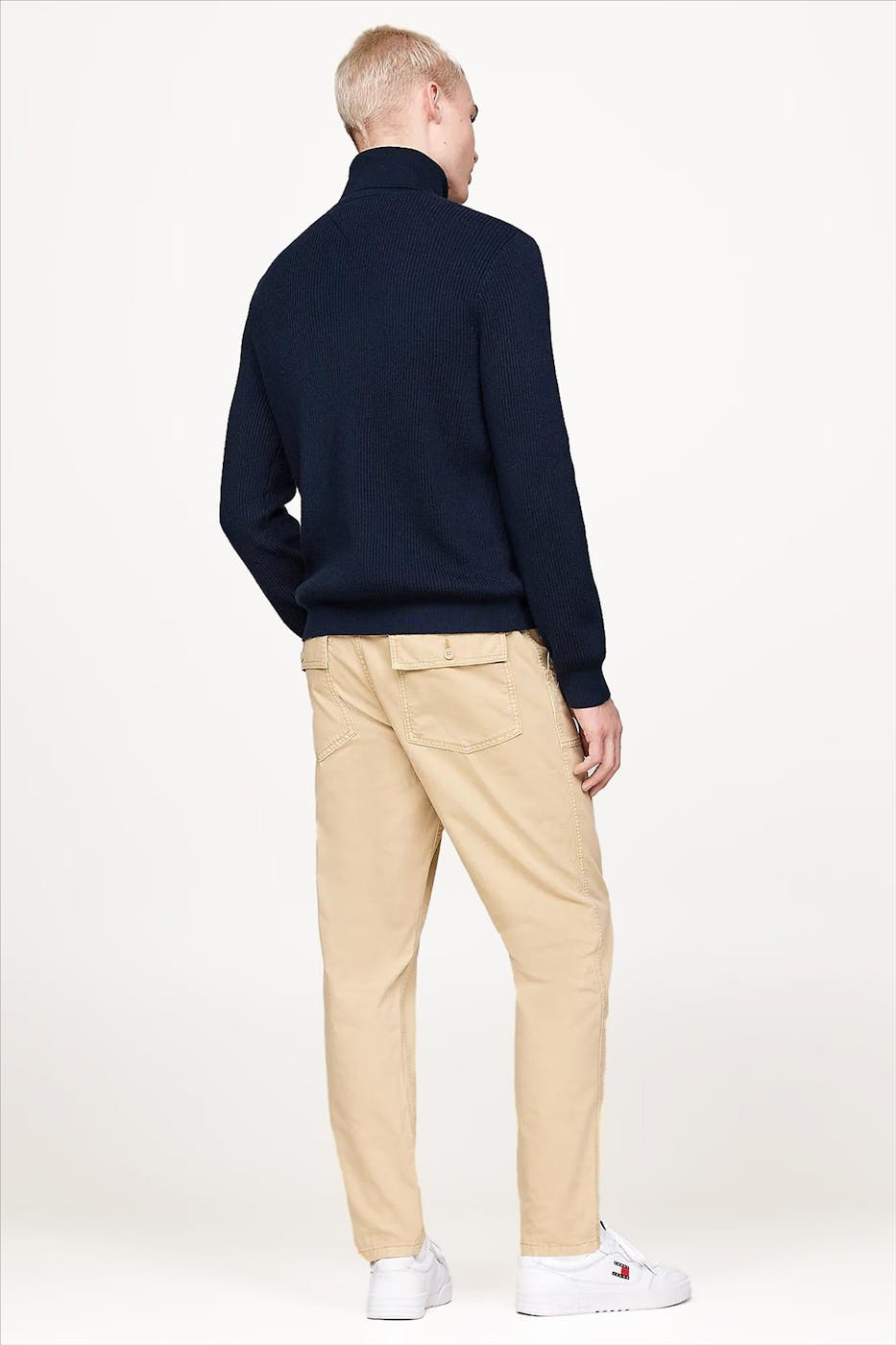 Tommy Jeans - Donkerblauwe Badge Rollneck trui