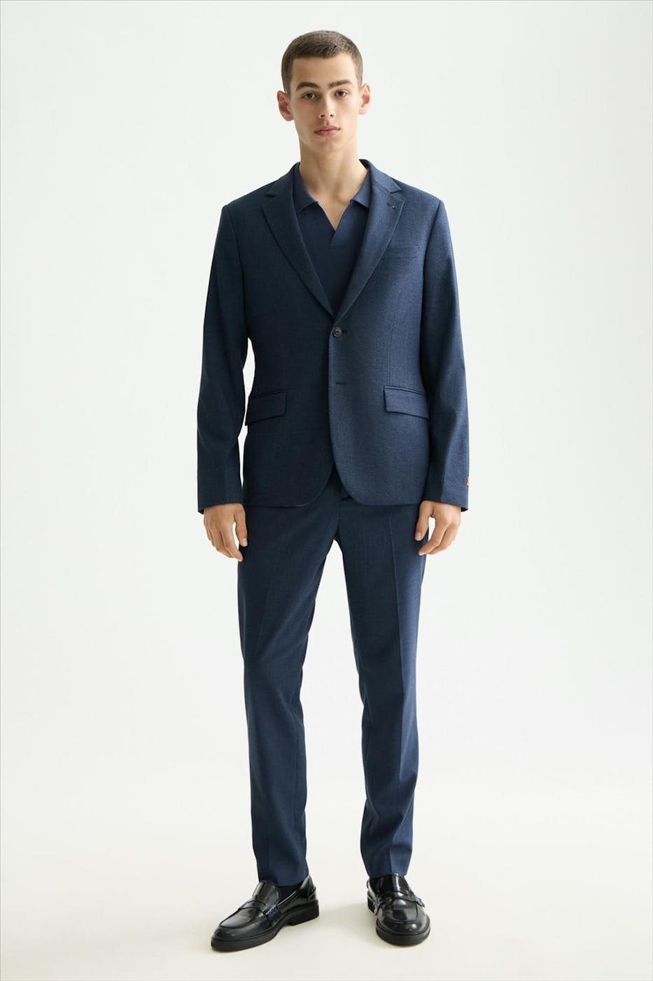 Scotch & Soda - Blauwe Check Regular blazer